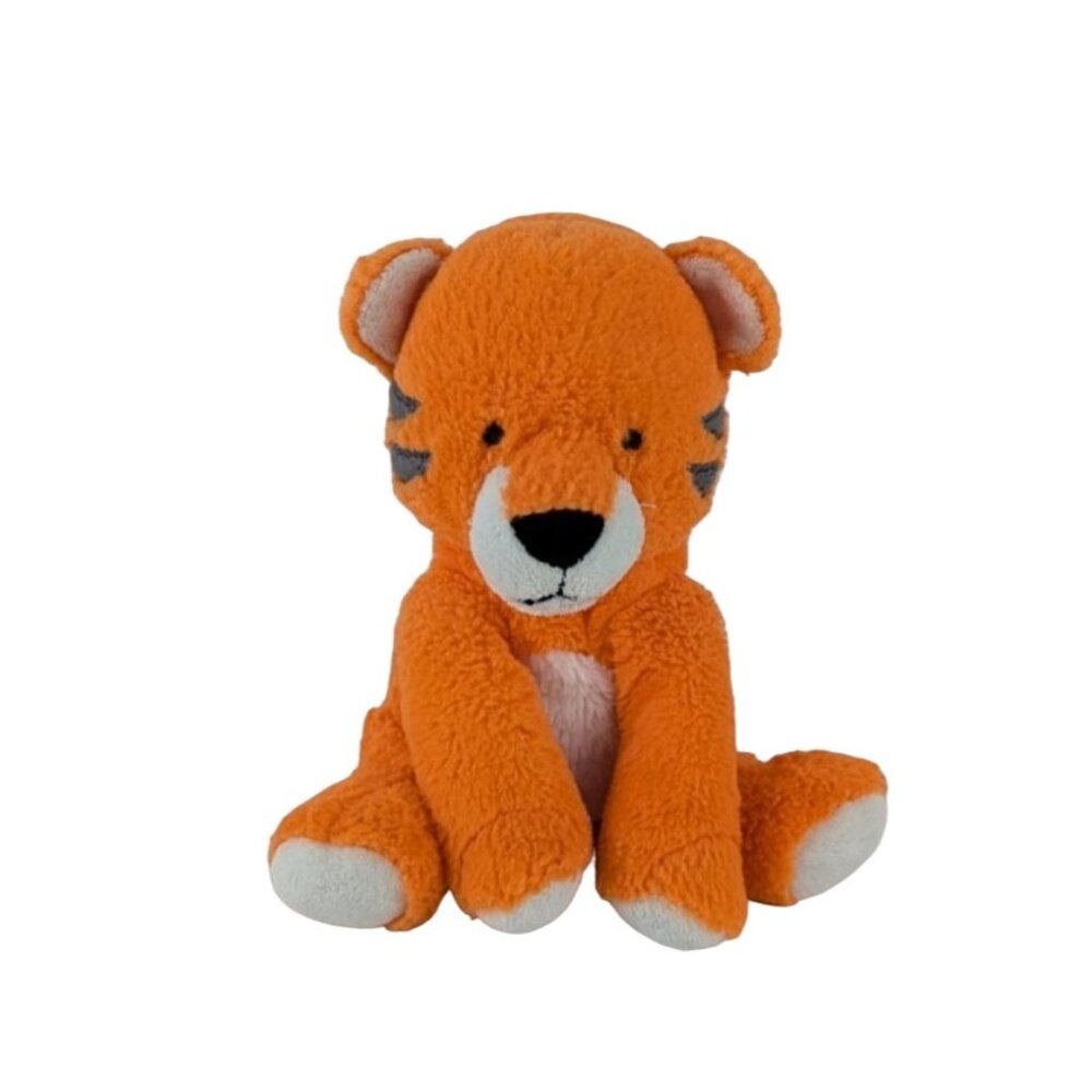 Carters Just One You Orange Tiger Plush 6" Stuffed Animal Rattle‎ Crinkle 2016